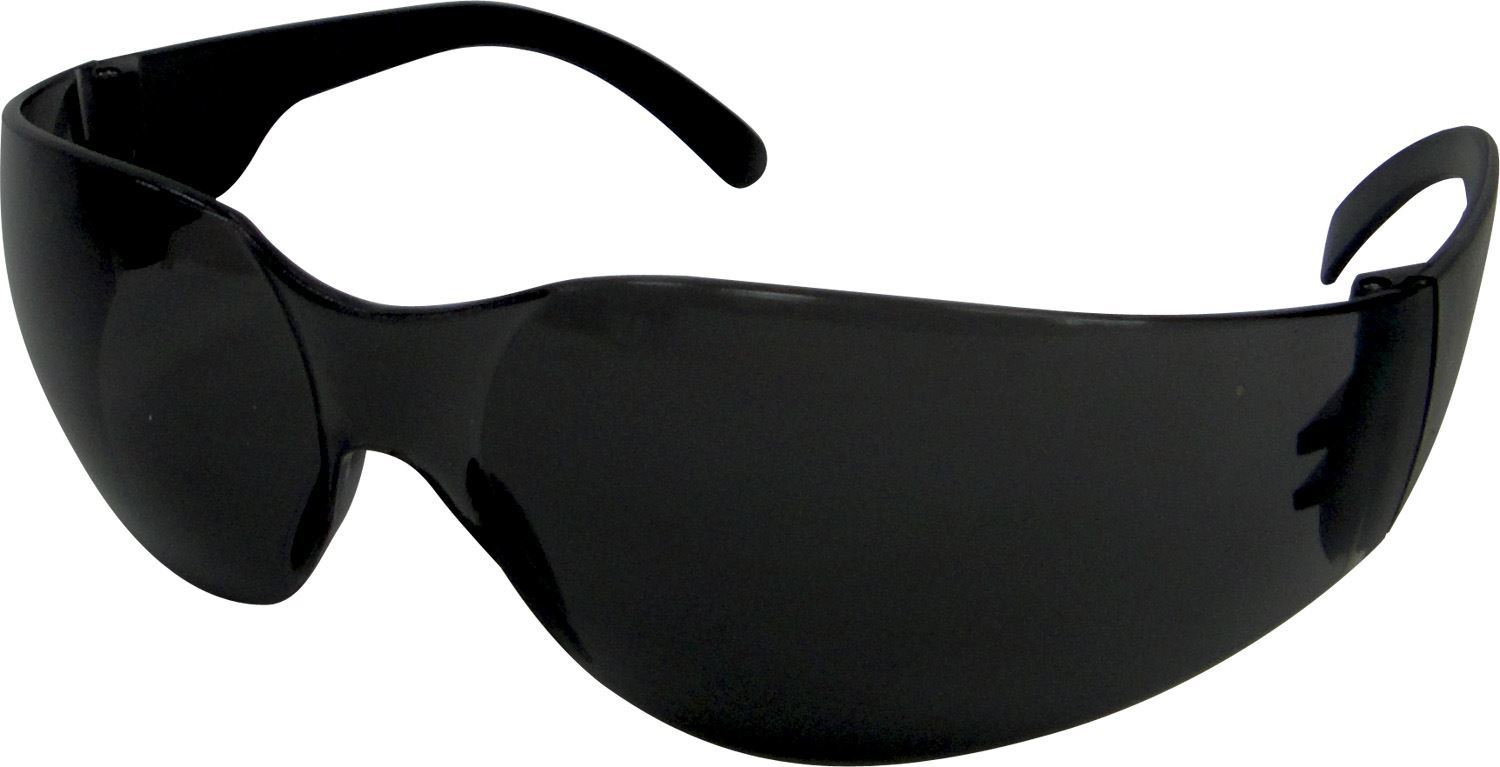 Dark Frameless Safety Glasses