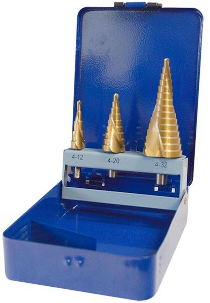 3 Piece HSS Step Drill