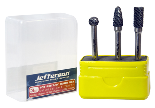 3 Piece TCT Rotary Burrs
