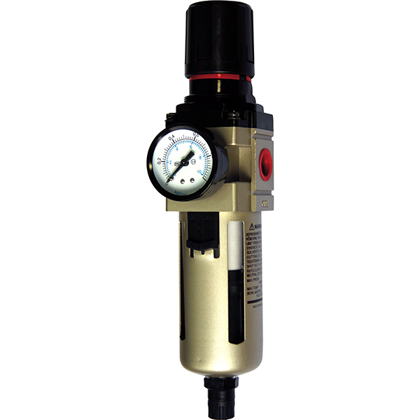 1" Outlet Filter Regulator C/W Gauge
