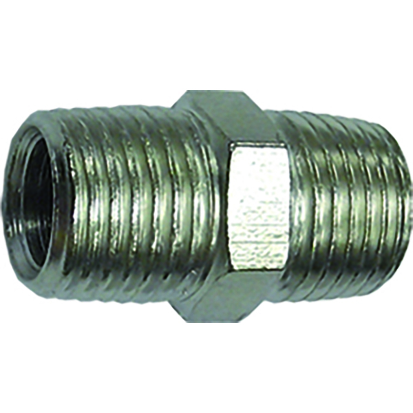 Cylindrical Nipple 1/4" Male To 1/4" Male (2 Pack)