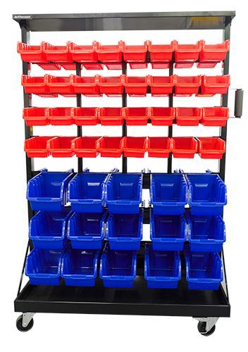 94 Piece Mobile Storage Bin System