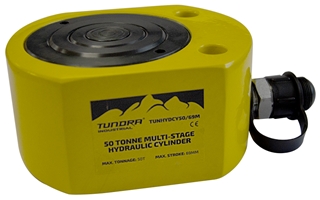 Tundra 69mm 50 Tonne Multistage Hydraulic Cylinder