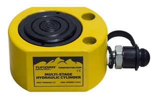 Tundra 54mm 30 Tonne Low Height Multistage Hydraulic Cylinder