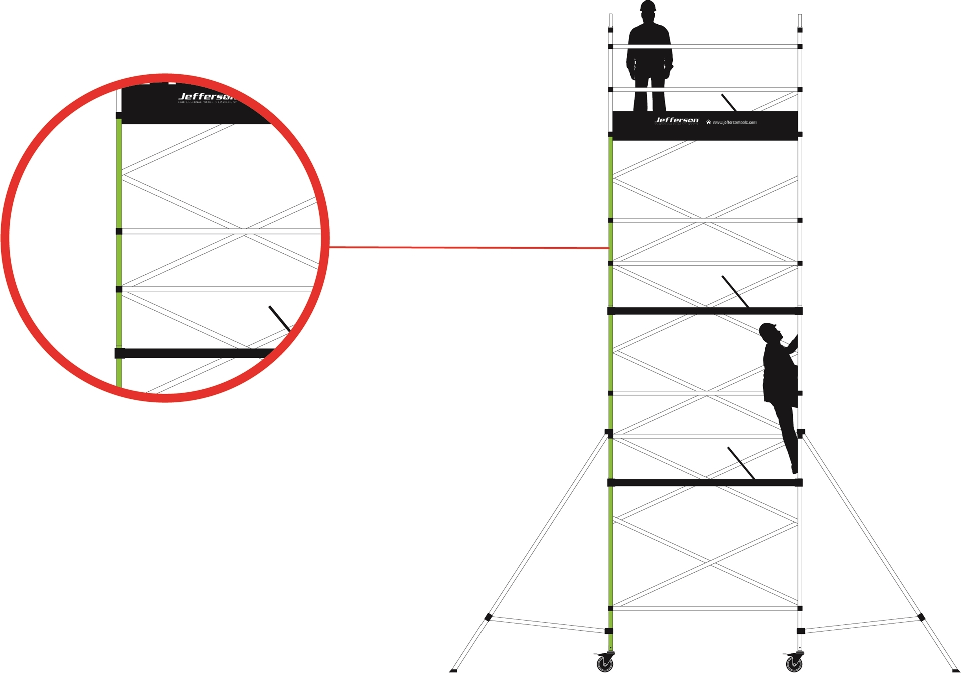 T620-3T 4 Rung Ladder Frame 1450 x 2000mm