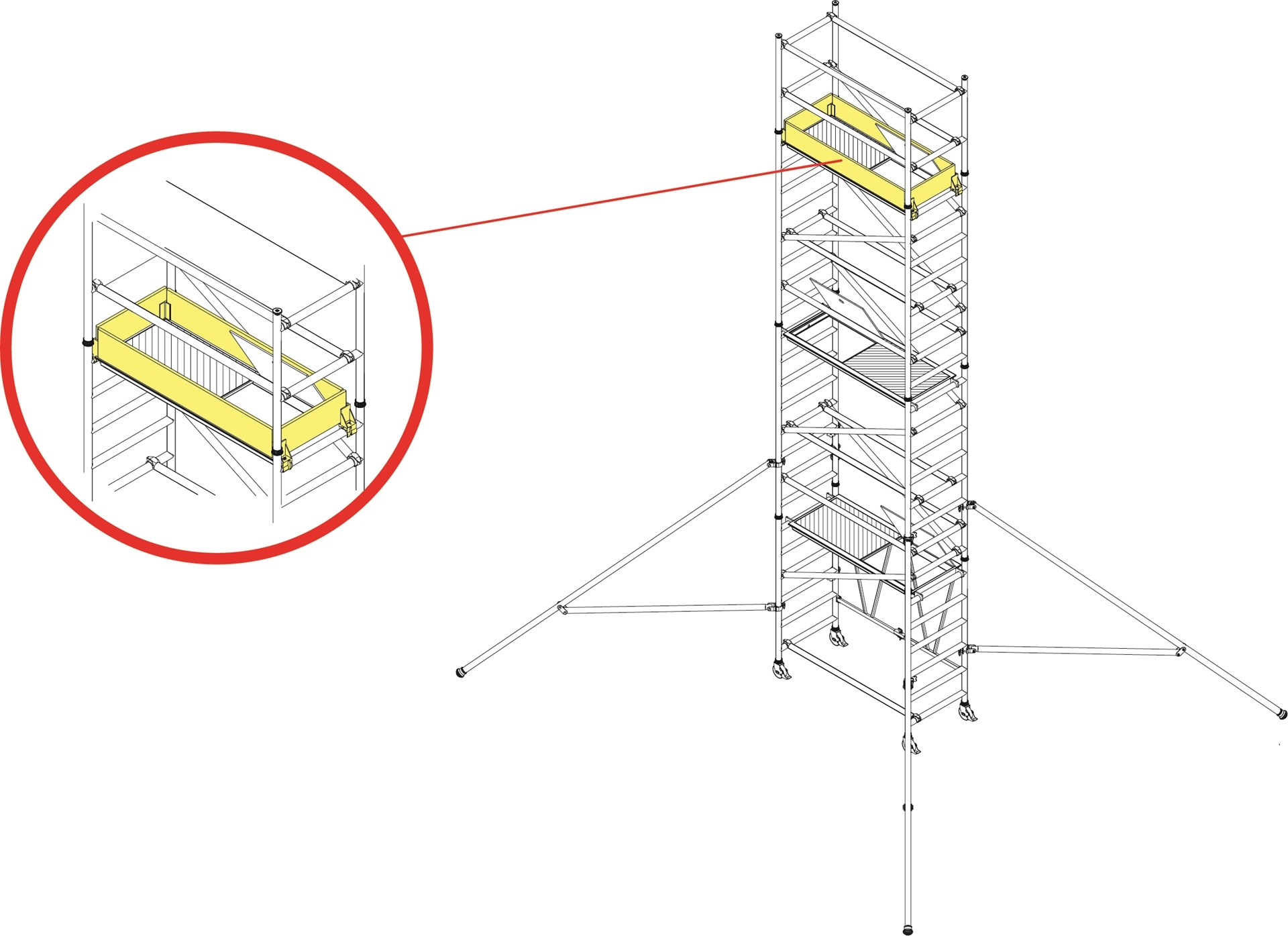 T99 Mini Tower Toe Board Set