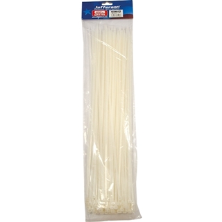 2.5mm x 100mm White Cable Tie (100 Pack)