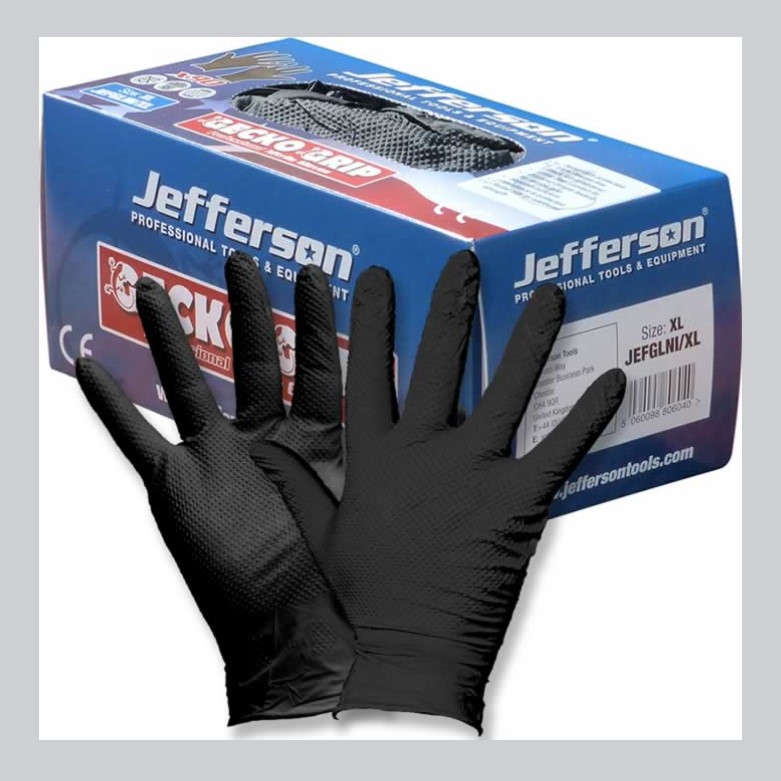 Nitrile Gloves Black Jefferson